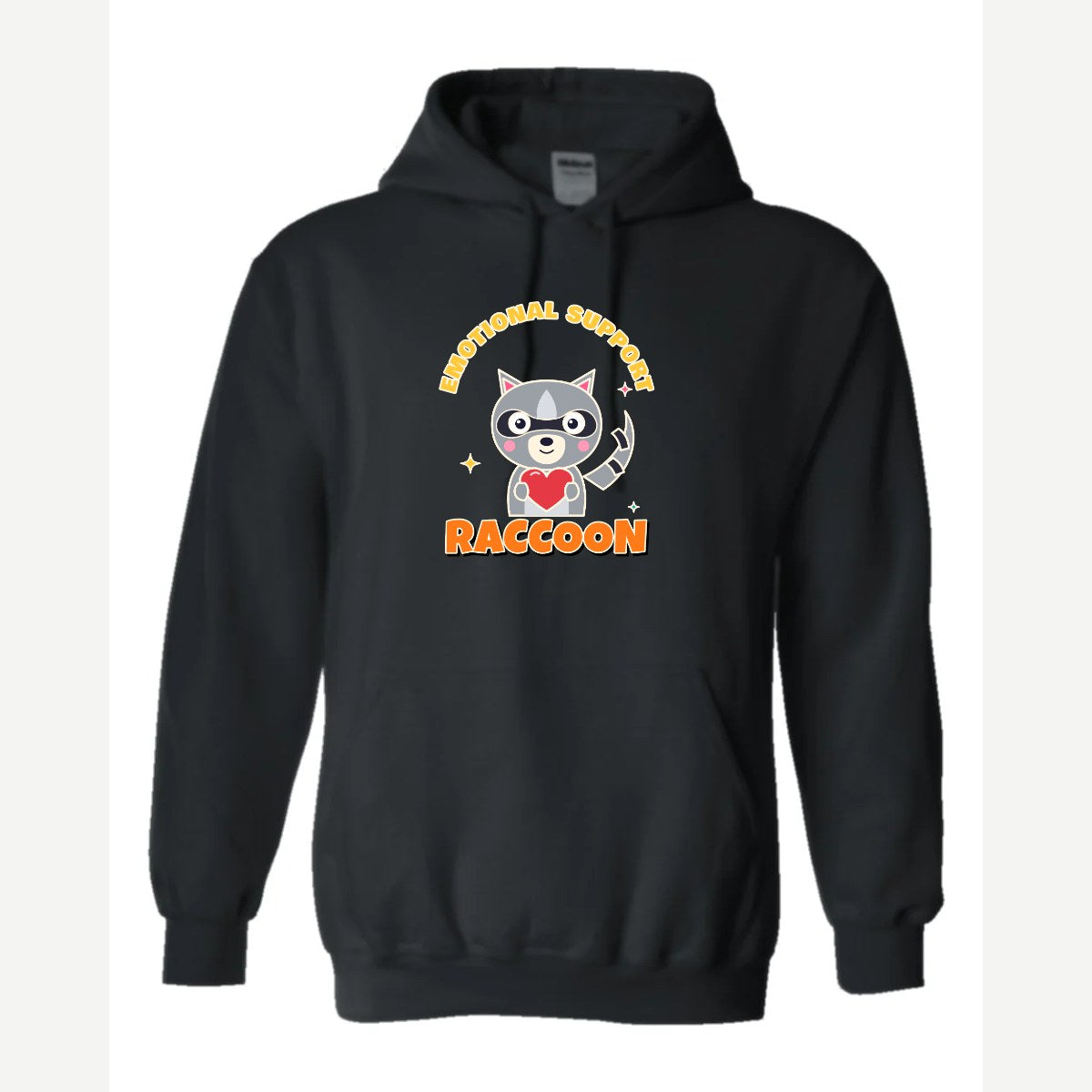 Emotional Support Raccoon — Hoodie / Black