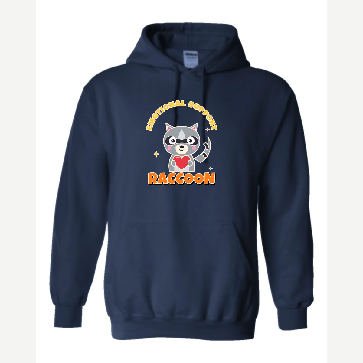Emotional Support Raccoon — Hoodie / Navy