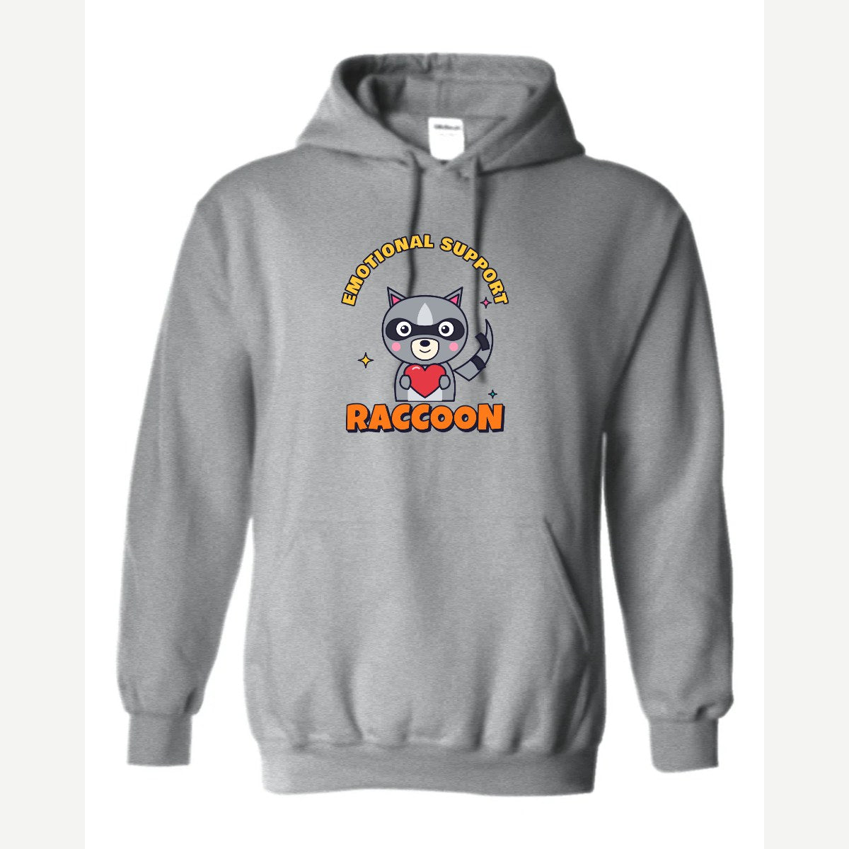 Emotional Support Raccoon — Hoodie / Sport Grey