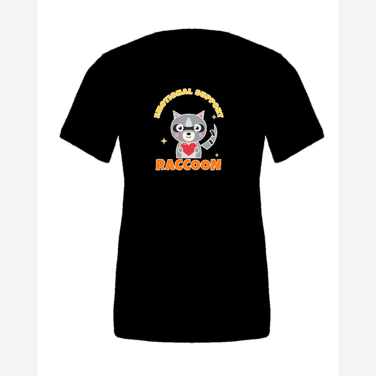 Emotional Support Raccoon — Premium Tee / Black