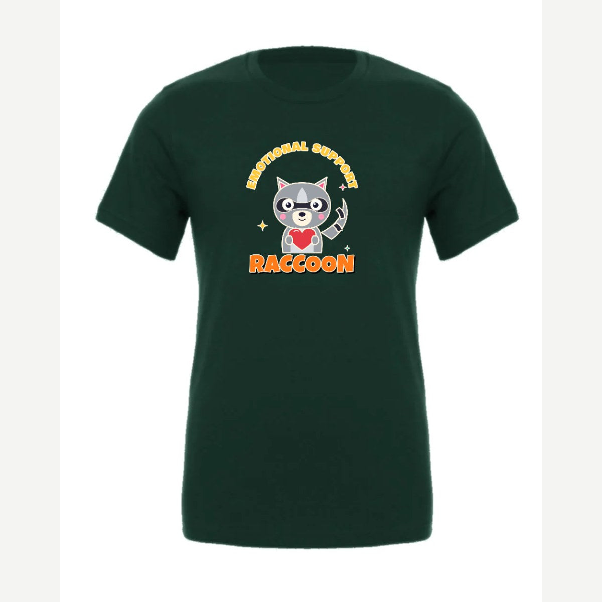 Emotional Support Raccoon — Premium Tee / Forest