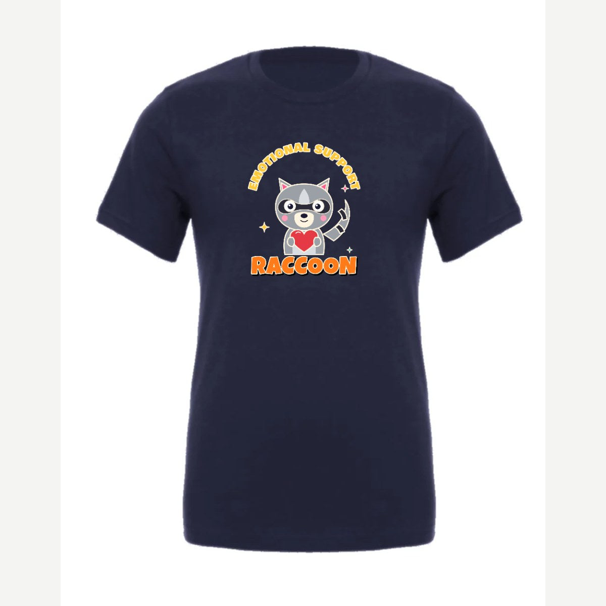 Emotional Support Raccoon — Premium Tee / Navy