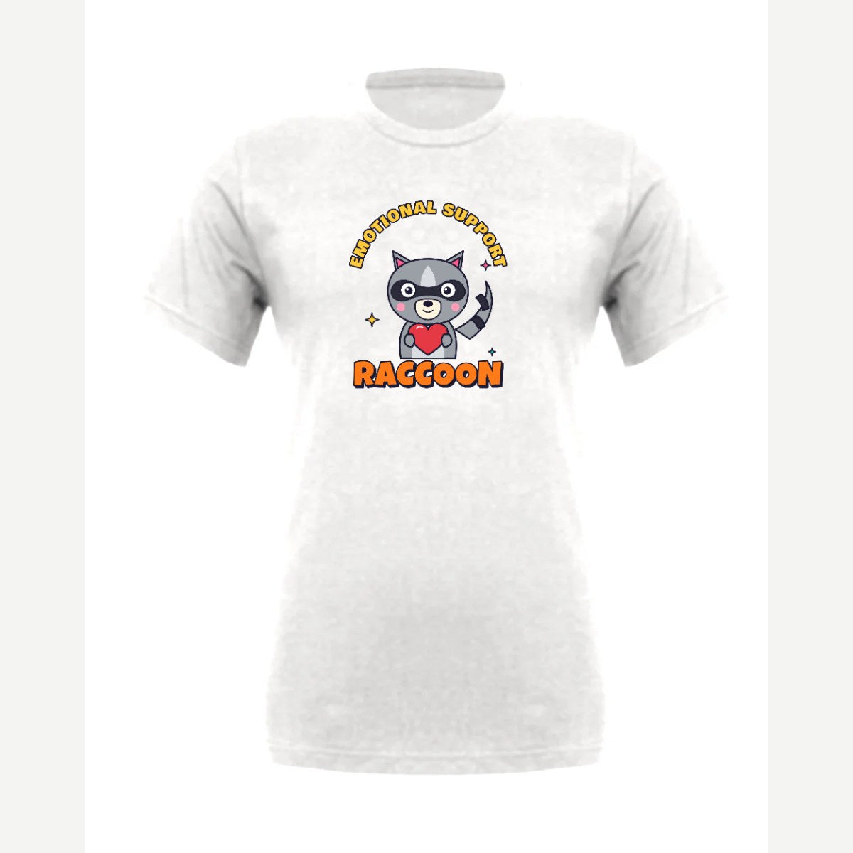 Emotional Support Raccoon — Premium Tee / White