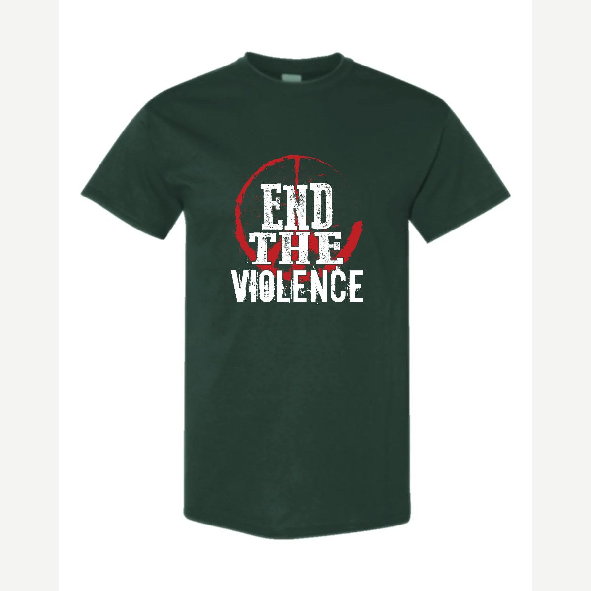 End the Violence — Classic Tee / Forest Green