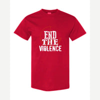 End the Violence — Classic Tee / Red