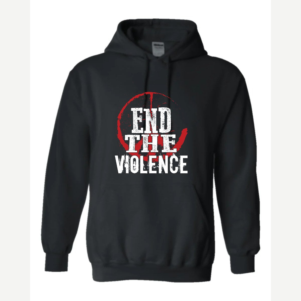 End the Violence — Hoodie / Black