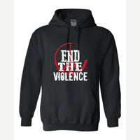 End the Violence — Hoodie / Black
