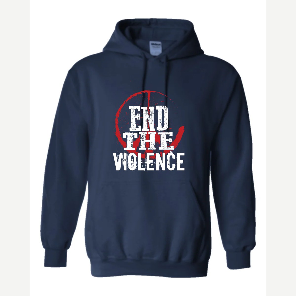 End the Violence — Hoodie / Navy