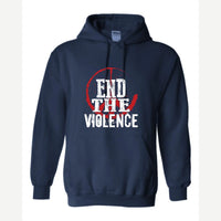 End the Violence — Hoodie / Navy