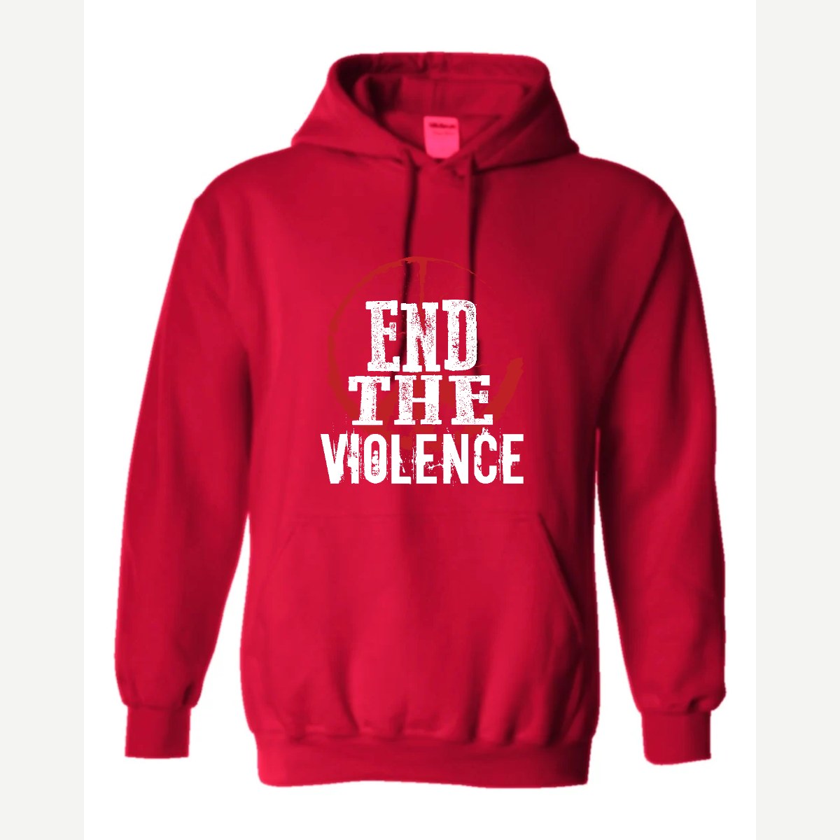 End the Violence — Hoodie / Red