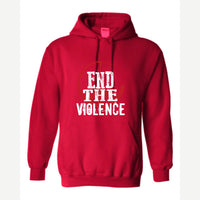 End the Violence — Hoodie / Red