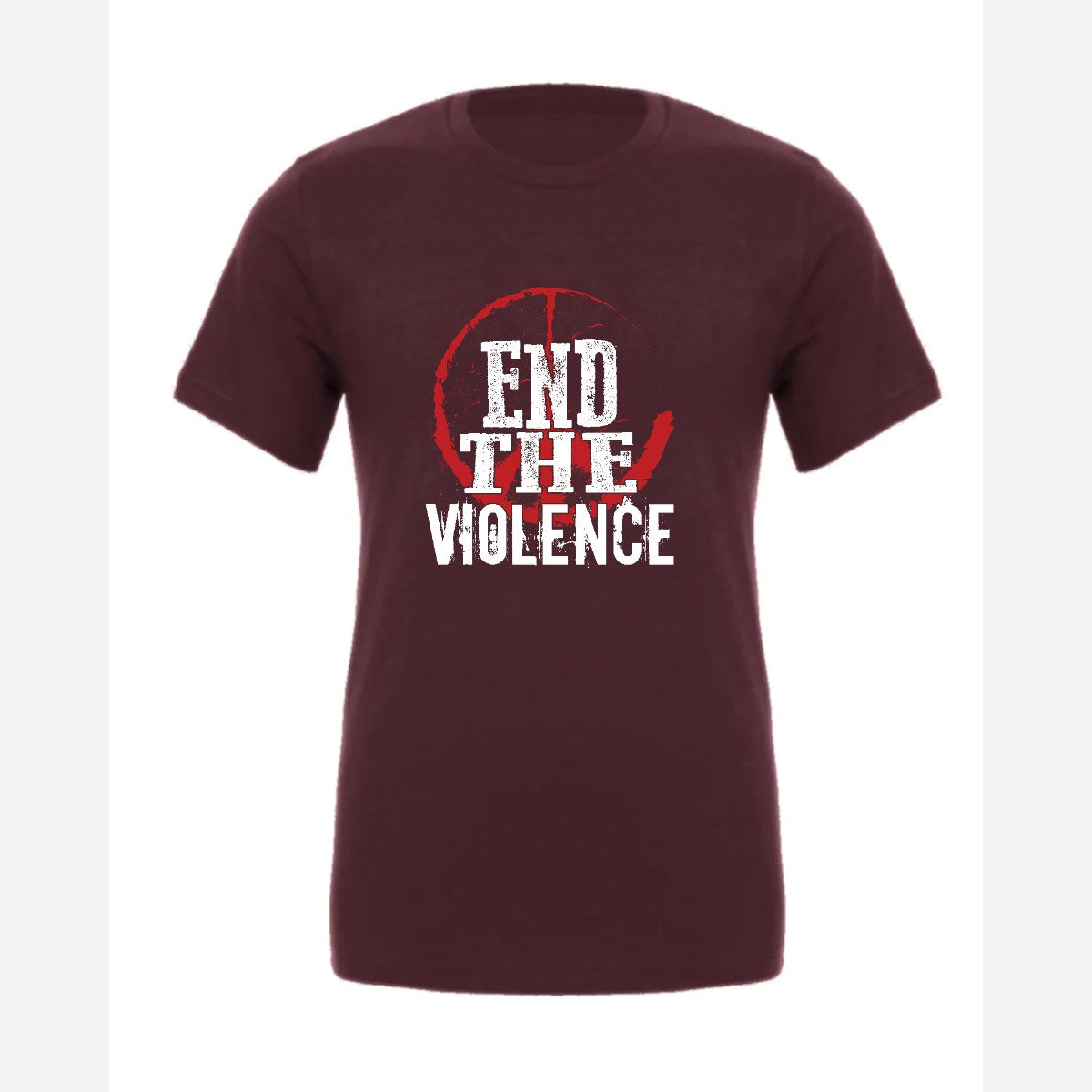 End the Violence — Premium Tee / Maroon