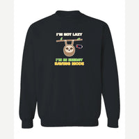 Energy Saving Mode — Crewneck Sweatshirt / Black