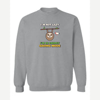 Energy Saving Mode — Crewneck Sweatshirt / Sport Grey