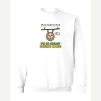 Energy Saving Mode — Crewneck Sweatshirt / White