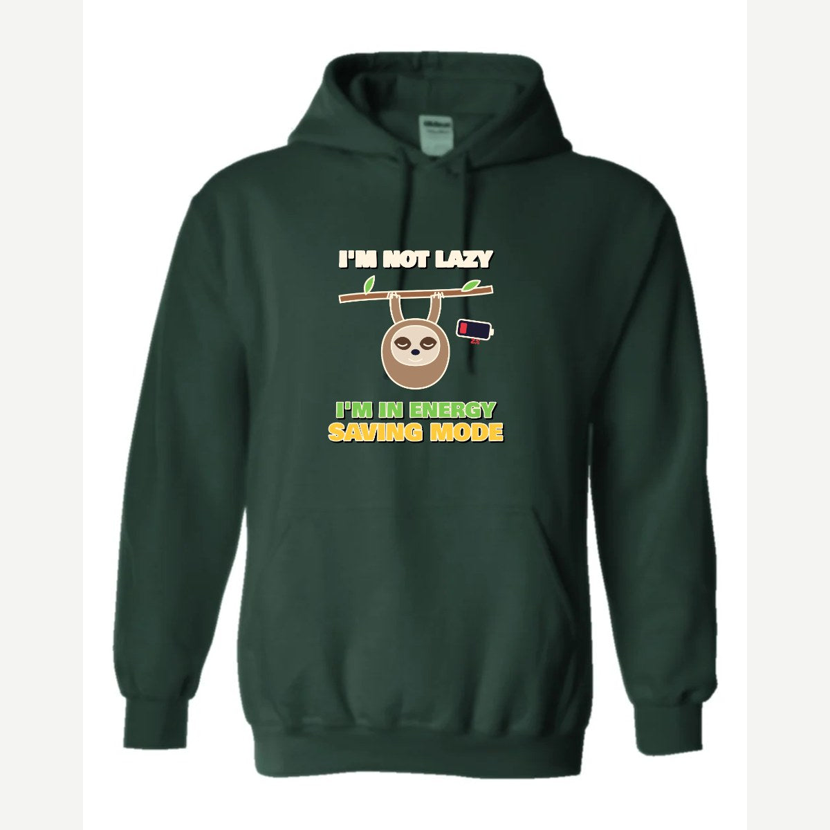 Energy Saving Mode — Hoodie / Forest Green