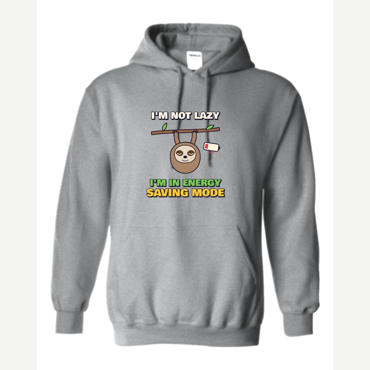 Energy Saving Mode — Hoodie / Sport Grey