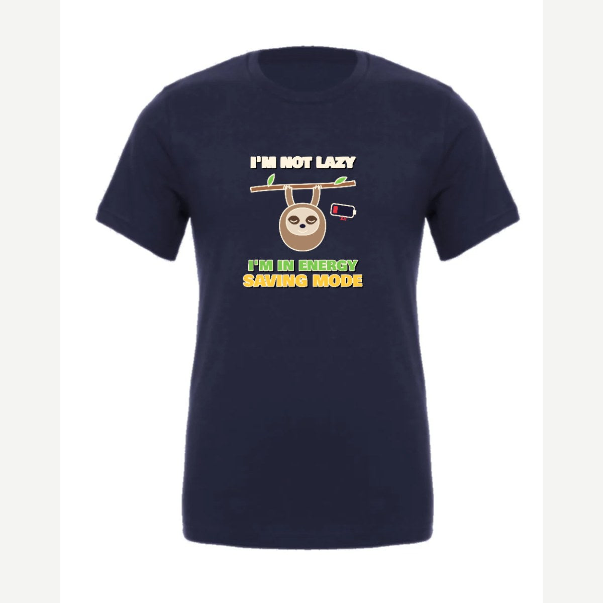 Energy Saving Mode — Premium Tee / Navy