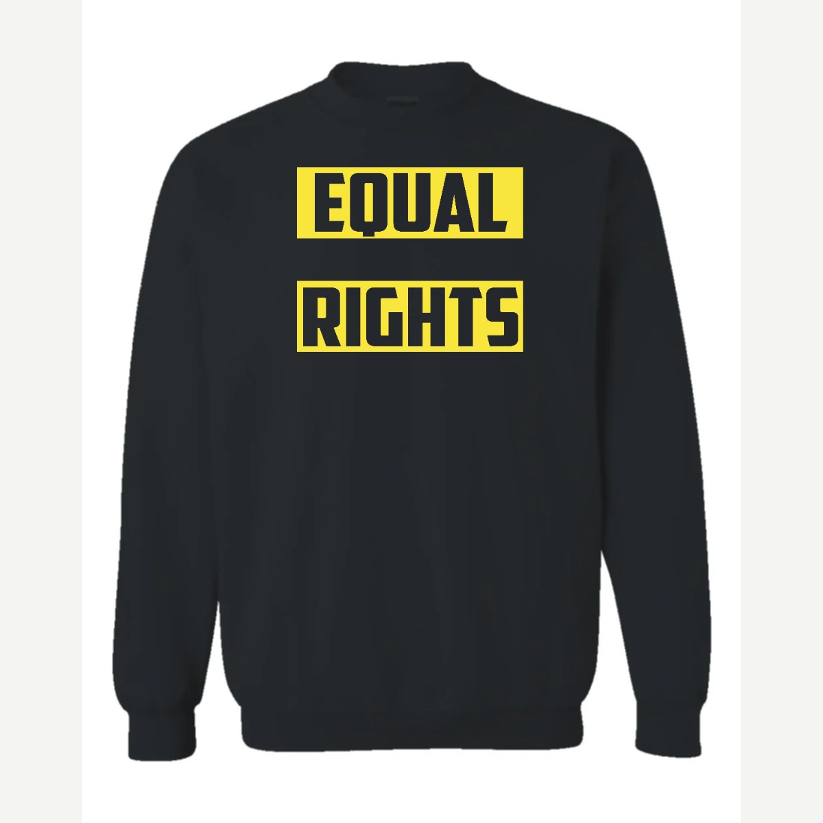 Equal Rights — Crewneck Sweatshirt / Black