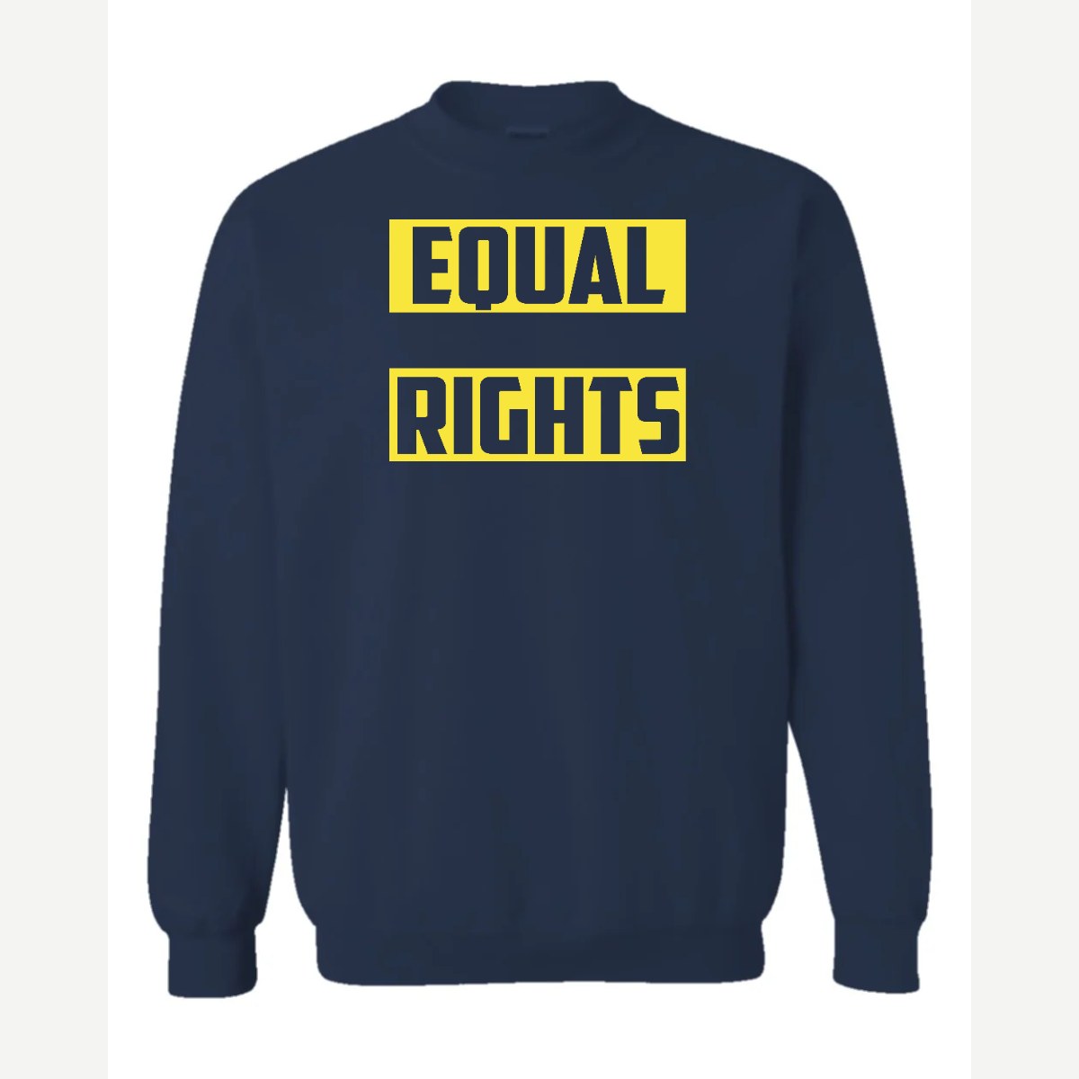 Equal Rights — Crewneck Sweatshirt / Navy