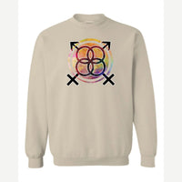 Equality Symbol (Watercolor) — Crewneck Sweatshirt / Sand