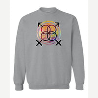 Equality Symbol (Watercolor) — Crewneck Sweatshirt / Sport Grey