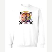 Equality Symbol (Watercolor) — Crewneck Sweatshirt / White