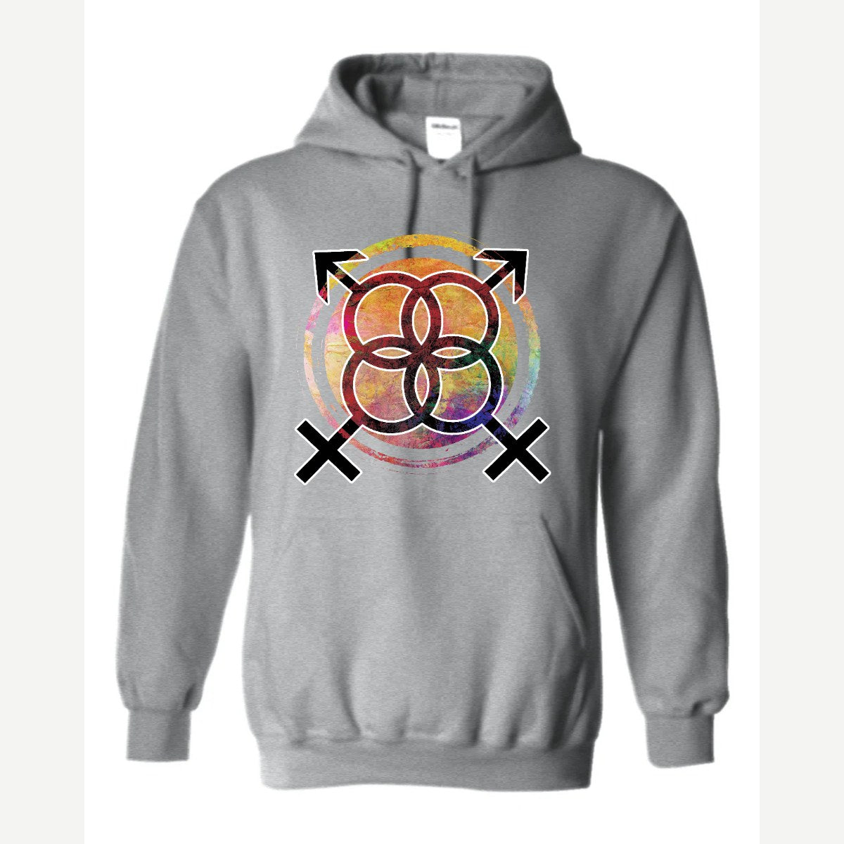 Equality Symbol (Watercolor) — Hoodie / Sport Grey