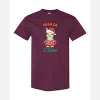 Fa La La Llama — Classic Tee / Maroon