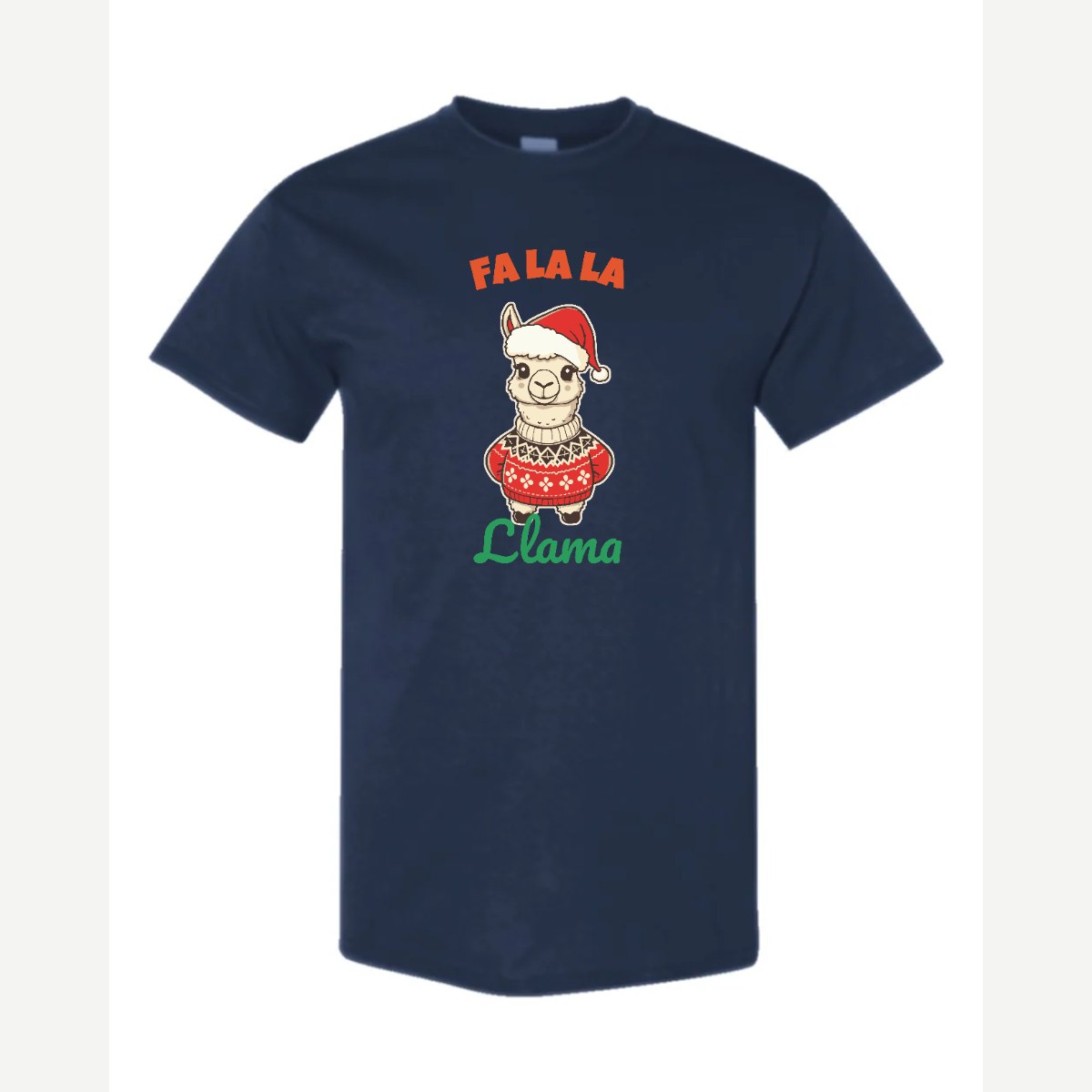 Fa La La Llama — Classic Tee / Navy