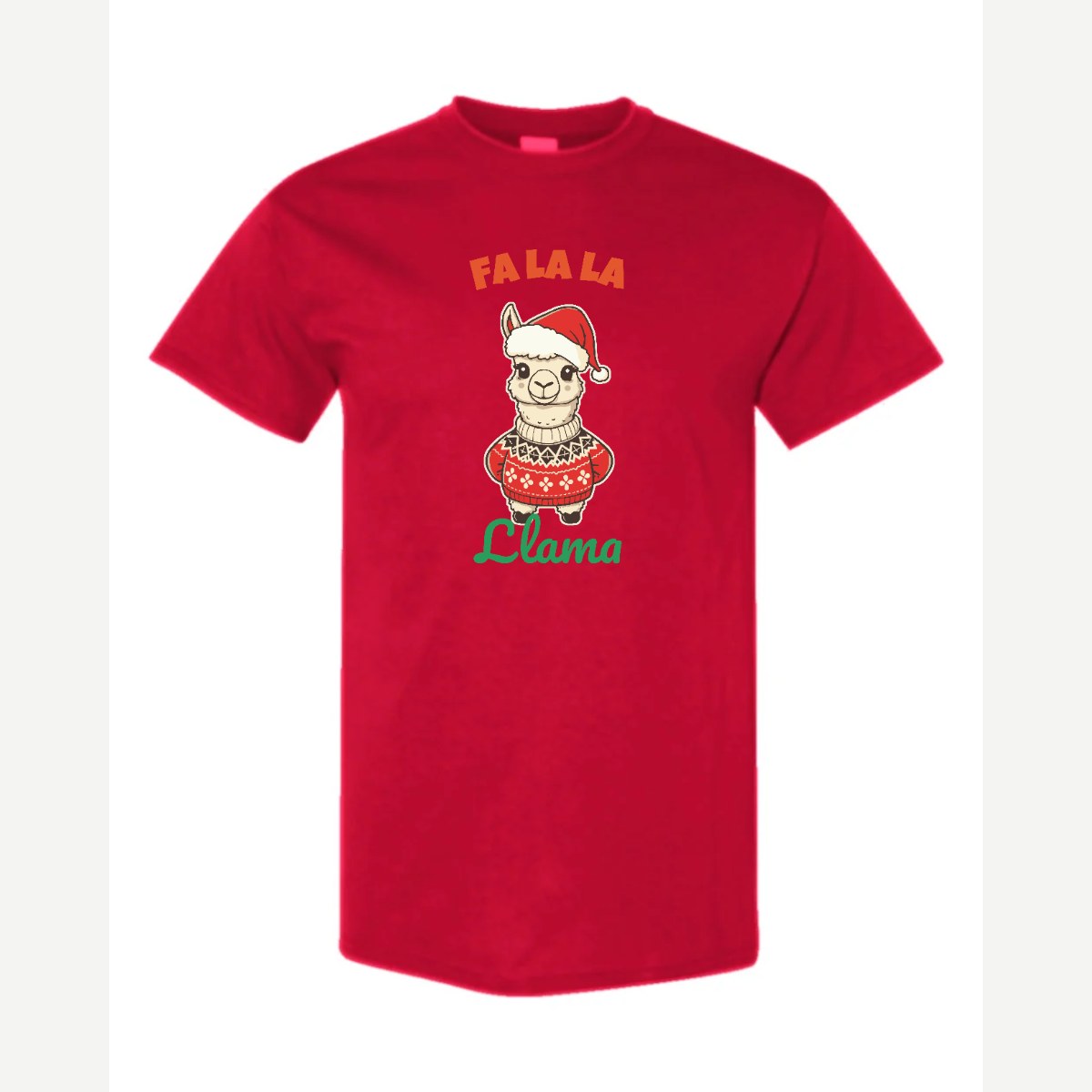 Fa La La Llama — Classic Tee / Red