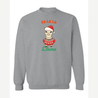 Fa La La Llama — Crewneck Sweatshirt / Sport Grey