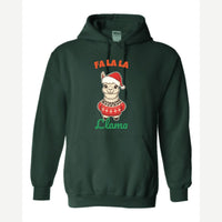 Fa La La Llama — Hoodie / Forest Green