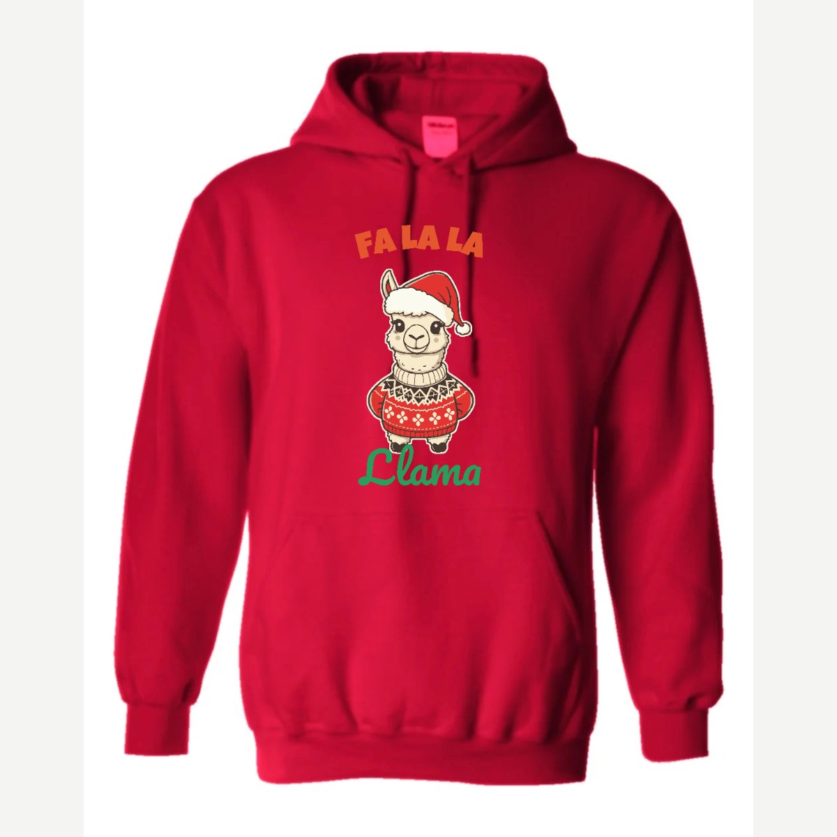 Fa La La Llama — Hoodie / Red