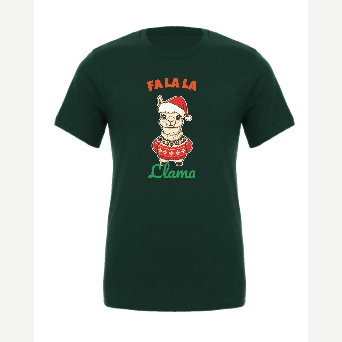 Fa La La Llama — Premium Tee / Forest