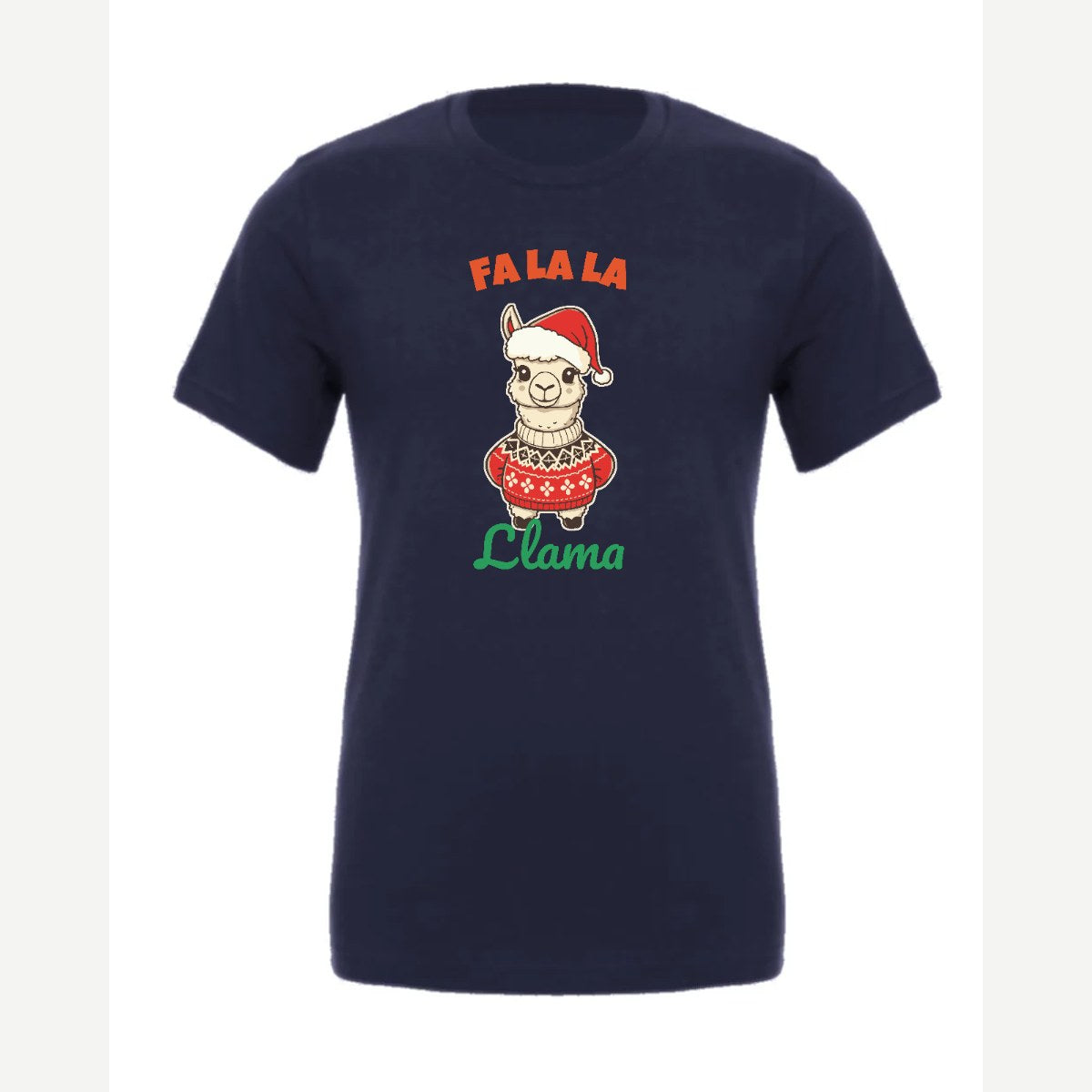 Fa La La Llama — Premium Tee / Navy