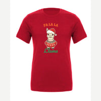 Fa La La Llama — Premium Tee / Red