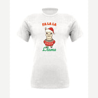 Fa La La Llama — Premium Tee / White