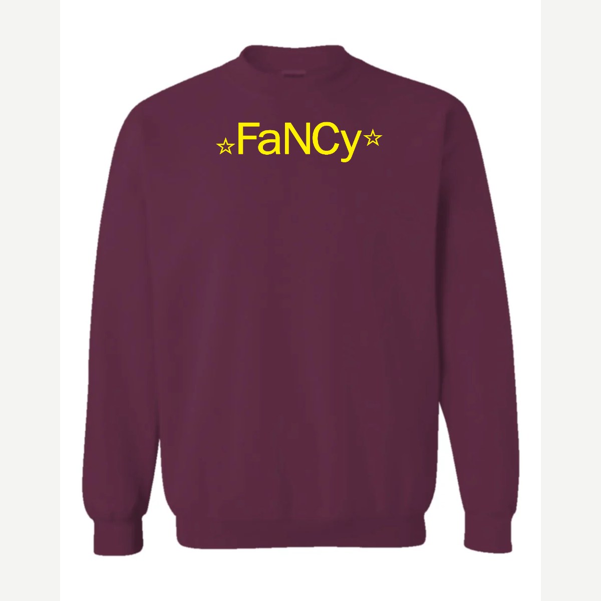 ☆FaNCy☆ — Crewneck Sweatshirt / Maroon