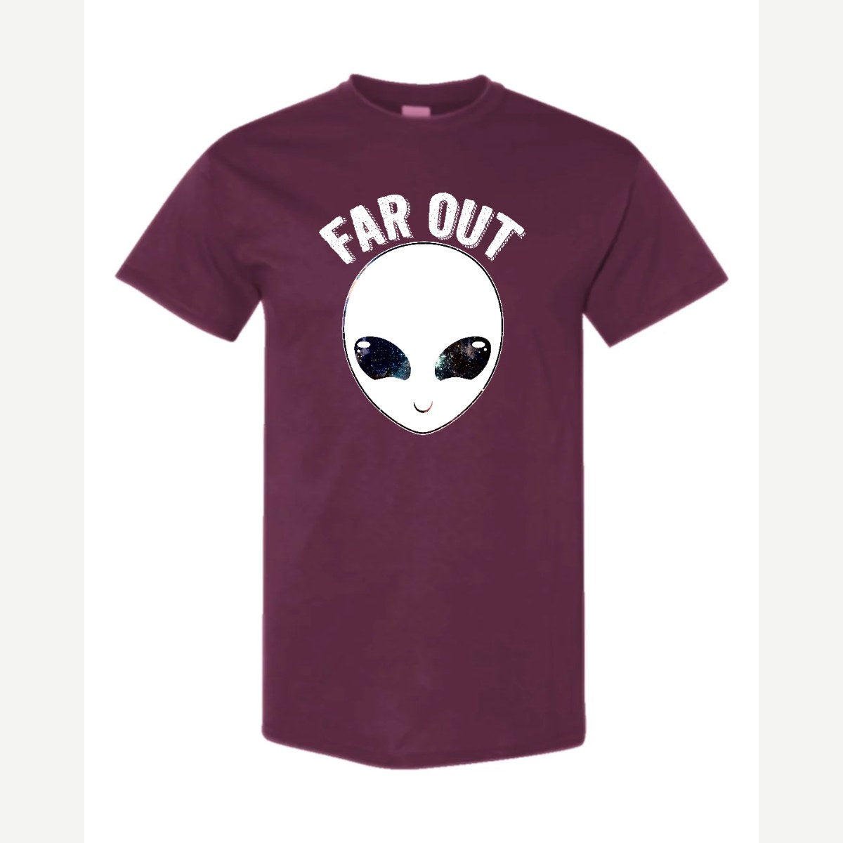 Far Out (Alien) — Classic Tee / Maroon