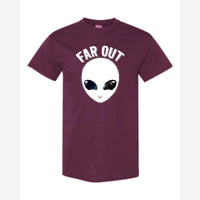 Far Out (Alien) — Classic Tee / Maroon