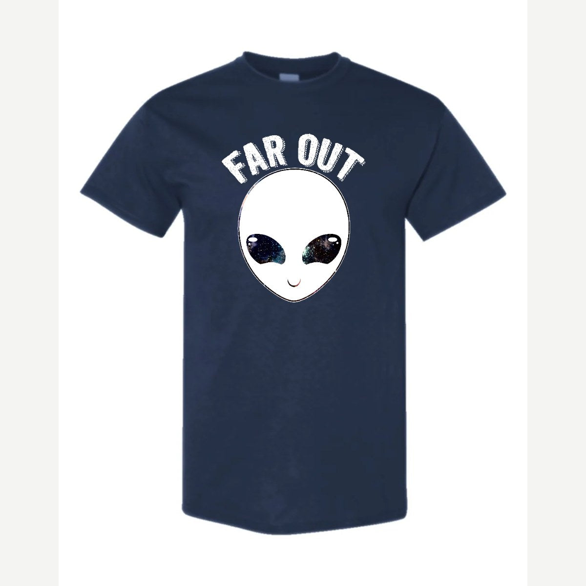 Far Out (Alien) — Classic Tee / Navy