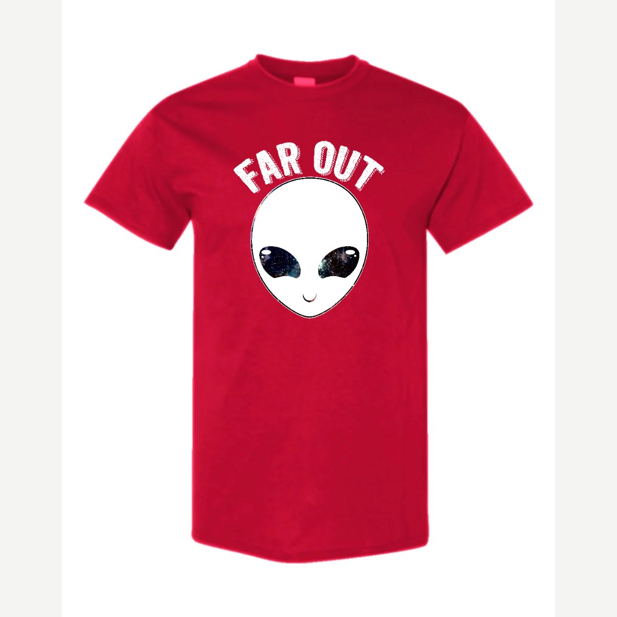 Far Out (Alien) — Classic Tee / Red