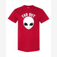 Far Out (Alien) — Classic Tee / Red