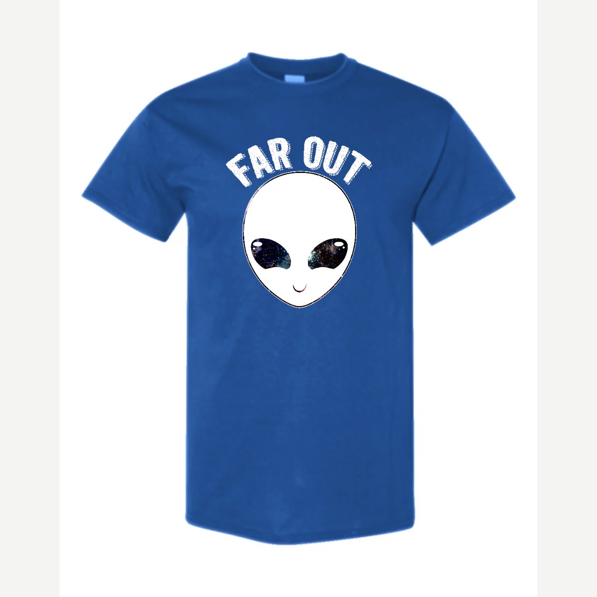 Far Out (Alien) — Classic Tee / Royal