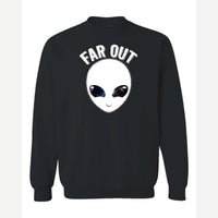 Far Out (Alien) — Crewneck Sweatshirt / Black