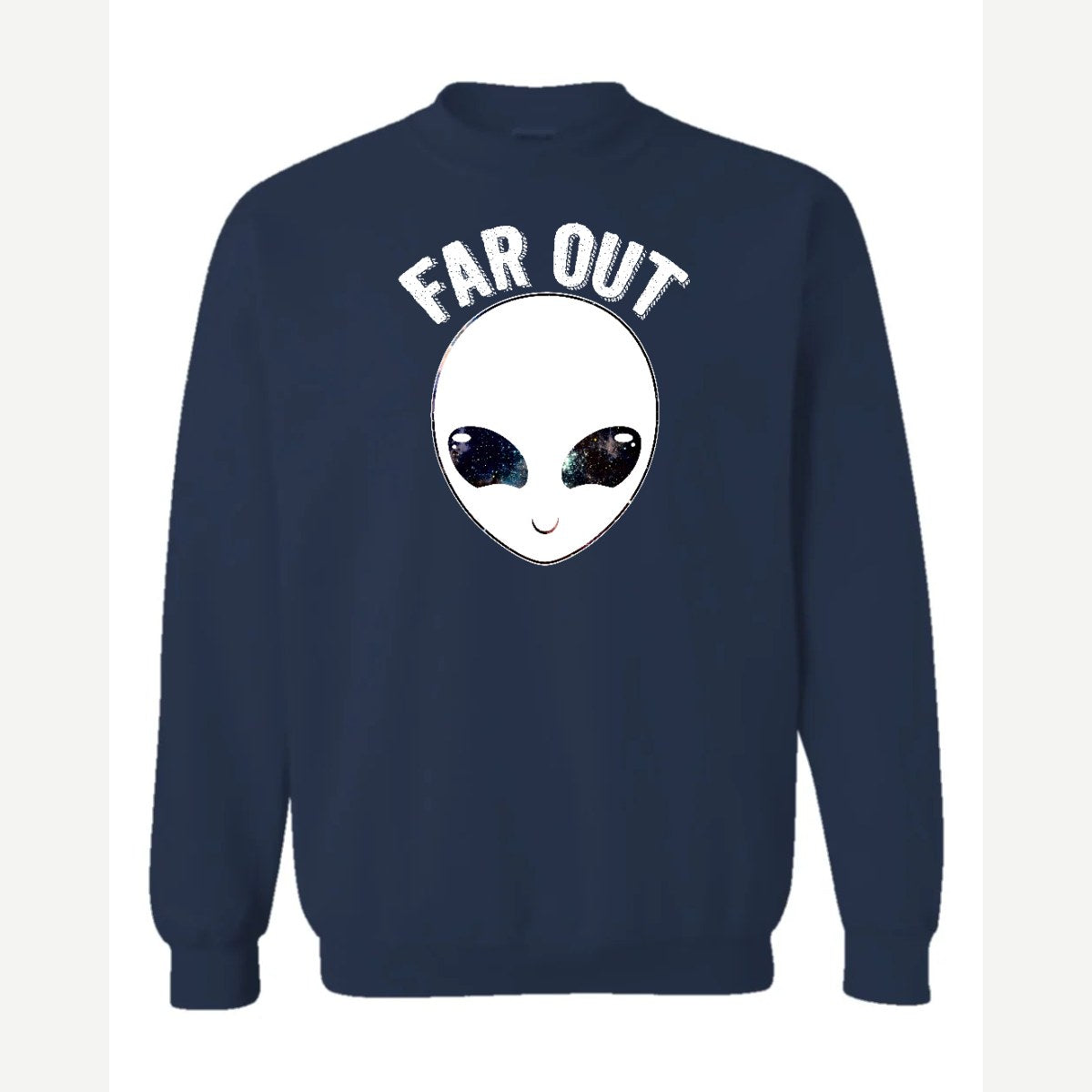 Far Out (Alien) — Crewneck Sweatshirt / Navy
