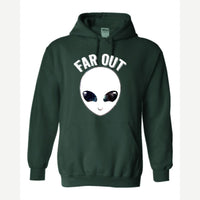 Far Out (Alien) — Hoodie / Forest Green