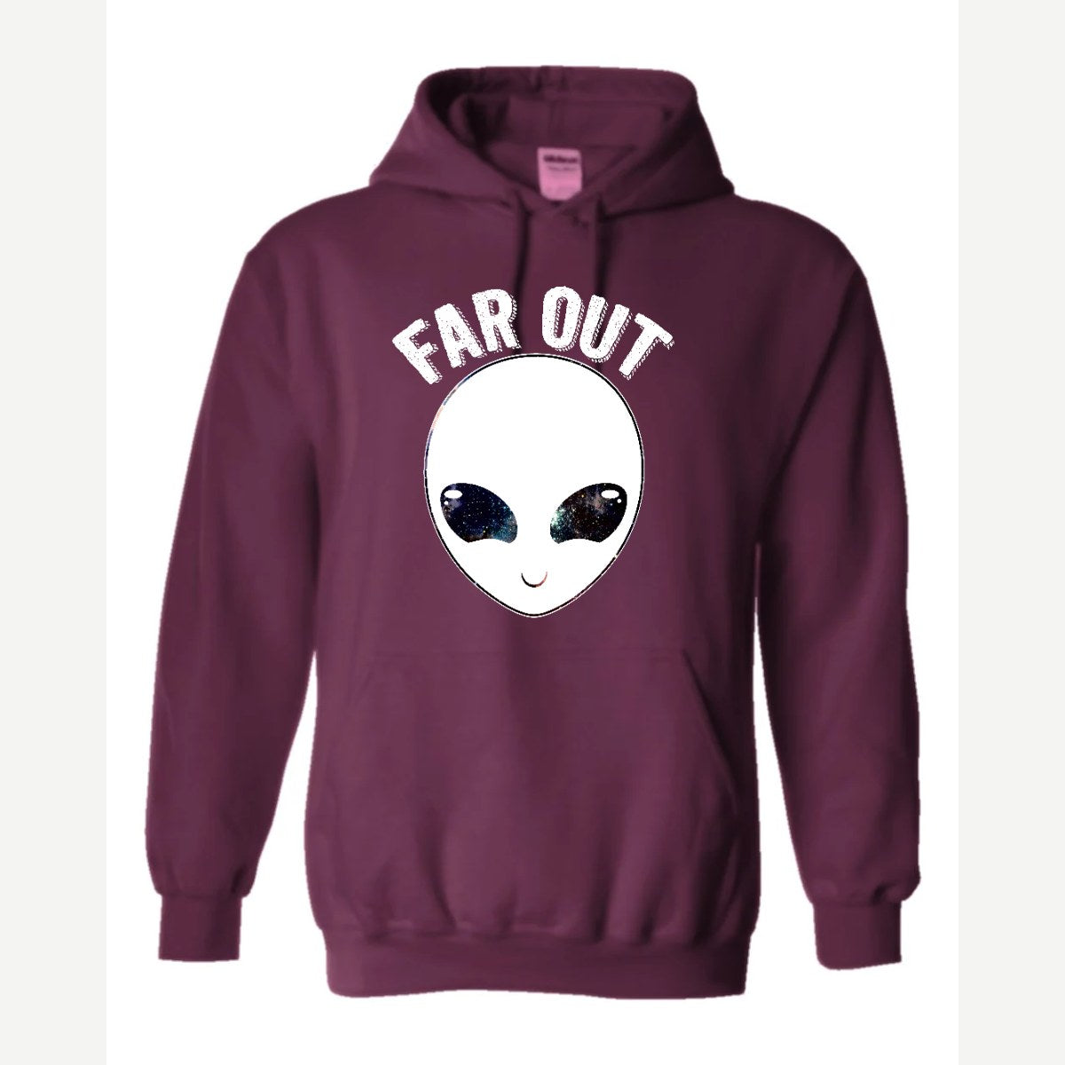Far Out (Alien) — Hoodie / Maroon