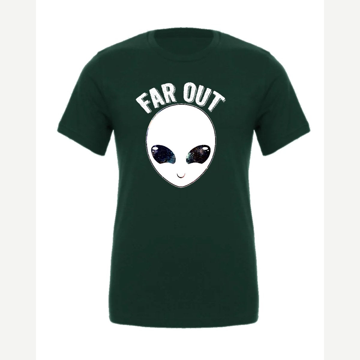 Far Out (Alien) — Premium Tee / Forest